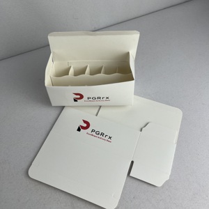 กล่องกระดาษแข็งพิมพ์โลโก้ตามสั่ง สีขาว สำหรับบรรจุภัณฑ์ขวดยาขนาด 2 มล. 3 มล. 5 มล. 10 มล. กล่องบรรจุภัณฑ์สำหรับขวดเปปไทด์ เหมาะสำหรับธุรกิจขนาดเล็ก - Product Image 4