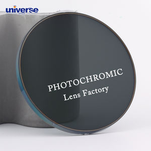 유니버스 옵티컬 도매 안경 블루컷 1.56 변색 렌즈 포토 그레이 변색 광학 렌즈 - Product Image 2