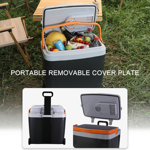 Enfriador termoeléctrico portátil de 12V, calentador pequeño, <span class=keywords><strong>nevera</strong></span> eléctrica Personal, capacidad de 28L para coches, tipo de refrigeración, Semiconductor - Product Image 5