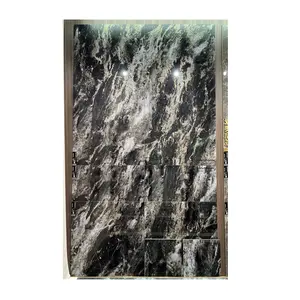 핫 볼룸 블랙 골드 노아 성지 900x1800 도자기 광택 대리석 표면 석판