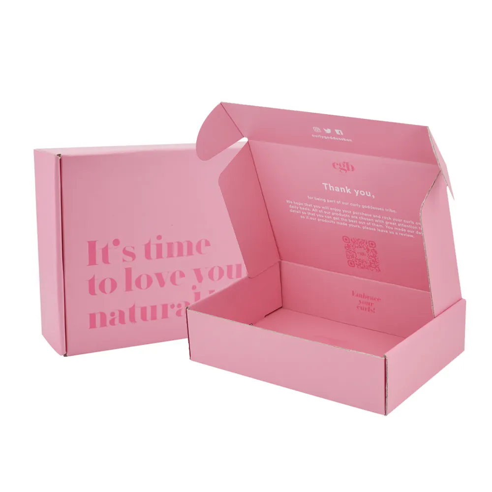 Caixa de embalagem com logotipo personalizado, caixas de embalagem para cosméticos de mailer, cuidados com a pele