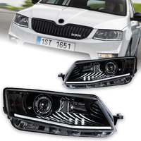 2PCS AKD Car Styling Head Lamp pour Octavia Led Headlight Projector Lens 2015-2017 Front Lights DRL Signal Automotive Accessory