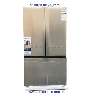Réfrigérateur à portes françaises 4 portes de 28 pieds cubes avec écran tactile, congélateur vertical et réfrigérateur, 625 L, appareil électroménager - Product Image 2