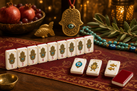 Jeu de Mahjong en Acrylique 160 Tuiles, Dos Rouge, Logo Personnalisé, Mahjong Américain avec Jokers Amusants, Style Chinois, Jeu de Divertissement à Domicile