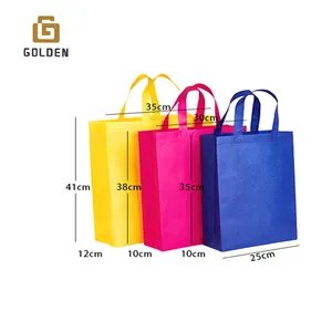 Golden China Manufacturer Custom Printed Shopping Bopp Laminated Recycled pp woven bag