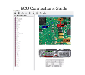 Guía de Conexiones de ECU <span class=keywords><strong>Software</strong></span> de Pin Outs de ECU Conexiones de Arranque Archivos de Reparación de Unidad de Control Diagrama de Cableado para Arranque en Banco - Product Image 1