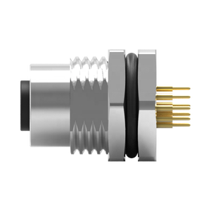 Connecteur femelle industriel M12 A-codé 17 broches, prise DIN pour haut-parleur, étanche IP67, 30V 1.5A, pour usage industriel - Product Image 6