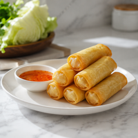 BRC Certified Premium 40g Lumpia Sayuran Renyah Gulungan Tangan dengan Teknologi IQF