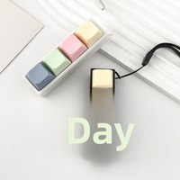 Porte-clés Clavier Mécanique Anti-stress avec LED, Logo Personnalisé, en PVC, Portable, Cadeau pour Adulte