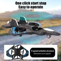 Avion télécommandé RC, jouet volant, avion de chasse en mousse 2.4G avec lumière