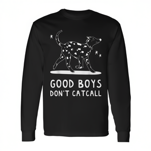 Camiseta de manga larga Good Boys Don't Catcall Dog Mom, regalo para amantes de los perros - Product Image 2