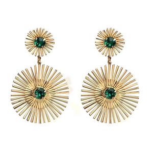 Pendientes de Botón Estilo Europeo y Americano, Diseño Clásico de Moda, Chapados en Oro de 14K, Regalo Unisex - Product Image 5