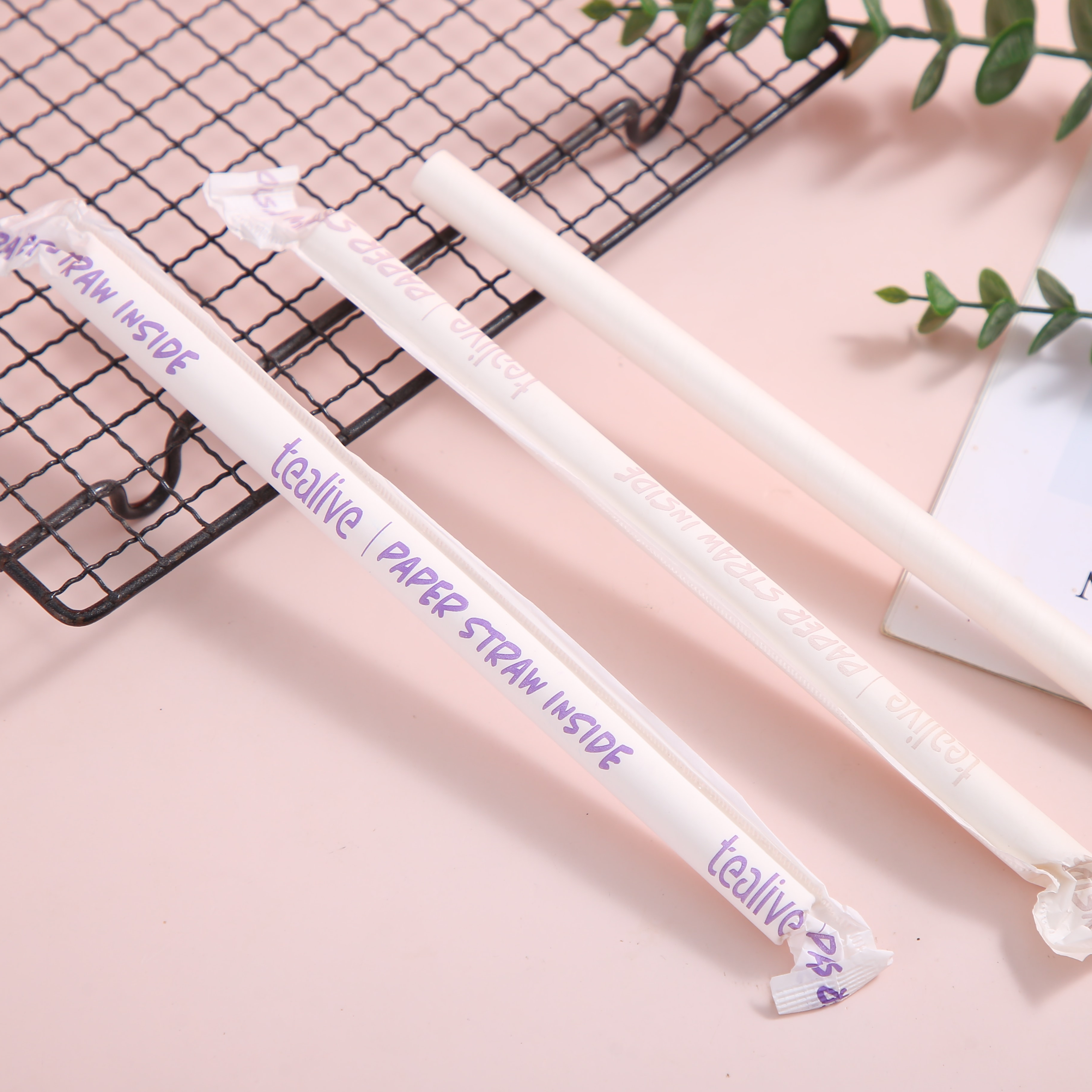 Manufacturer Wholesale Eco Friendly Customized Biodegradable Thickened Individually Drinking Paper Straws