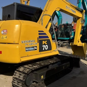 Miniexcavadora Usada de Cadena de Suministro Global, Komatsu PC70 de 7 Toneladas, Excavadora Hidráulica Compacta sobre Orugas en Venta, Alta Calidad, Excelente Estado - Product Image 1