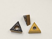 Plaquettes de tournage en carbure revêtues CVD TCMT 11 03 04 PF 4325 pour usinage CNC d'acier allié au carbone