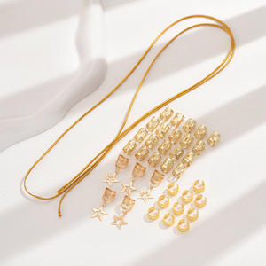 36 pièces Xiyin Temu Anneaux de <span class=keywords><strong>cheveux</strong></span> Star Dreadlock entièrement gérés pour <span class=keywords><strong>Shein</strong></span>, Vente chaude, Exclusivité transfrontalière pour 2026, en alliage, pour fête - Product Image 3