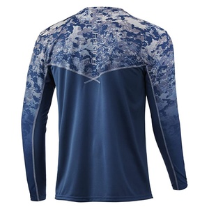 Camisas de Pesca Negras de Manga Larga con Protección Solar UPF50+ al por Mayor y a Bajo Precio - Product Image 2