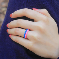 Anneau/Bracelet en silicone durable, imperméable et résistant à la traction pour femmes, prix d'usine