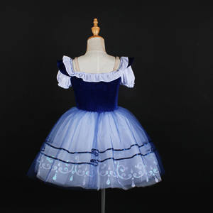 Vestido <span class=keywords><strong>de</strong></span> baile <span class=keywords><strong>de</strong></span> hadas <span class=keywords><strong>de</strong></span> Color azul real para niñas pequeñas, tutú <span class=keywords><strong>de</strong></span> Ballet profesional, traje <span class=keywords><strong>de</strong></span> baile puesta en escena - Product Image 3