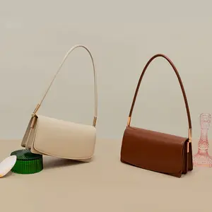 Tas selempang Bolsas kulit asli wanita, tas tangan Guangzhou tas Tote untuk wanita