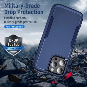 Funda Protectora 2 en 1 para Teléfono Móvil, Resistente a Impactos, de PC y TPU, para iPhone 18 <span class=keywords><strong>Pro</strong></span> <span class=keywords><strong>Max</strong></span>, 17 Air, 16E, 15, 14 Plus, 13, 12, <span class=keywords><strong>11</strong></span>, XR, XS - Product Image 2