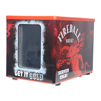 NOUVEAU Réfrigérateur congélateur double bouteille à refroidissement par air LED marbré Fireball Whiskey SD05