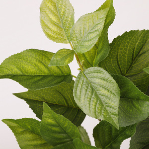 <b>Hydrangea</b> Spp <b>Artificial</b> Leaves Green PVC Plastic High Simulation Indoor Home Decor Wedding Props - Product Image 2