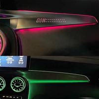 Kit d'éclairage d'ambiance LED pour Mercedes-Benz Classe C W205 GLC X253, 12V, 64 couleurs, systèmes d'éclairage automobile LHD/RHD