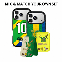 Fußball-Fan Geschenkset Magnetische Handyhülle mit Kartenhalter und Abnehmbarem Schlüsselband TPU Stoßfest Individuelles Logo Großhandel