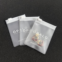 Pequeña bolsa con logotipo de marca personalizada, bolsas Ziplock para joyería, bolsa de embalaje de plástico esmerilado para joyería pequeña, bolsa con cierre de cremallera para pendientes pequeños