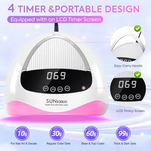 เครื่องอบเล็บ DianaBeauty 380W รุ่นมืออาชีพ พร้อมหน้าจอ LCD 90 หลอด LED สำหรับอบแห้งเจลทุกชนิด ยาทาเล็บ และอุปกรณ์ทำเล็บ - Product Image 2