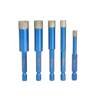 5mm-16mm poignée hexagonale verre diamant brasé sous vide forets secs scie cloche Cutter pour granit marbre carreaux de céramique verre