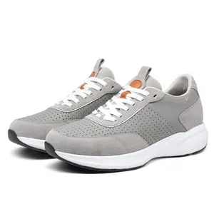 height increasing sports shoes for mens height increasing Suede sneakers Lace-Up Casual Elevator Shoes ventilate and comfort