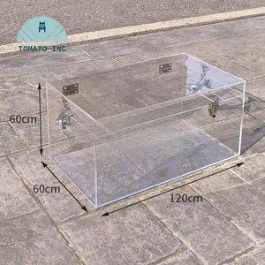 Caja de Acrílico Transparente de Estilo Moderno para Rosas, Florero de Plástico para Regalo de Navidad para Novia, Caja Decorativa para Flores - Product Image 5