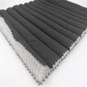 <strong>Double</strong> <strong>Faced</strong> Taffeta Black Color Polyester <strong>quilted</strong> <strong>Fabric</strong> for Padding or Coat - Product Image 4