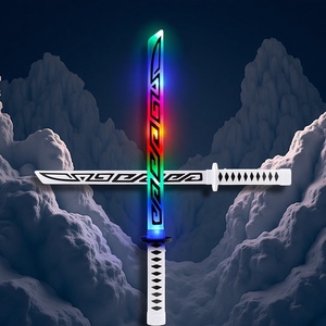 Vente en gros Nouveau <span class=keywords><strong>sabre</strong></span> <span class=keywords><strong>laser</strong></span> Katana blanc <span class=keywords><strong>lumineux</strong></span> pour enfants Jouet bon marché de l'usine de jouets pour enfants - Product Image 5
