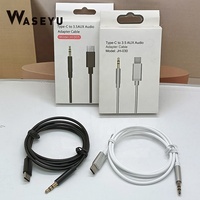 Tip C - 3.5mm AUX Ses Kablosu USB C Erkek - 3.5mm Erkek Stereo Aux Kablo, Huawei için Araba Hoparlörü Kulaklık