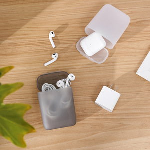 Portable Data Cable Storage Box With Lid For Earphone Charger Jewelry Organizer Durable Solid Color 1 Capacity - Product Image 3