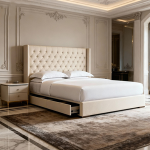 Juego de Muebles de Dormitorio Modernos para el Hogar, Cama para Habitación de Hotel, Muebles de Dormitorio de Lujo para Resort, Muebles de Dormitorio para Apartamento, Cama con Almacenamiento para Dormitorio de Villa - Product Image 2