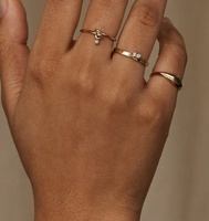 Milskye mode élégante beau couple ensemble bijoux en argent sterling 925 plaqué or 18 carats ode opale anneaux
