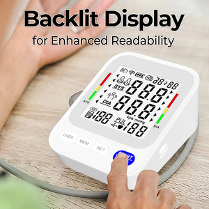 Monitor de Pressão Arterial Elétrico para Uso Doméstico com Braçadeira Grande e Função de Relatório por Voz - Product Image 3