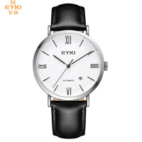 Montre personnalisée Eyki Fabricant OEM Ensemble de montres Bracelet en cuir Montre automatique Ensemble de bracelets en cuir pour homme