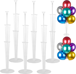 Easy DIY Assembly <strong>Balloon</strong> Stand Kit <strong>Table</strong> &amp; Floor Party Decorations <strong>Balloon</strong> Arch Stands with Sticks &amp; Archer Holder - Product Image 1