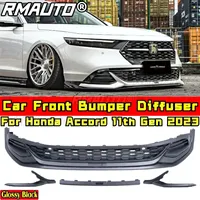 Kit de Carrocería para Accord, Divisor de Parachoques, Estilo YOFER, Negro Brillante, Labio de Parachoques Delantero para Honda Accord 11.ª Generación 2023, Accesorios para Automóviles