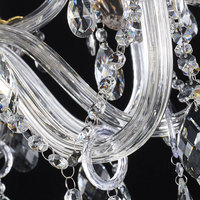 Lustre en cristal de style européen de luxe pour salon, escalier, villa, décoration de mariage, lampe suspendue en verre, fourni par l'usine