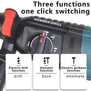 Haute qualité petit 50hz 5100bpm Bettery puissance marteau rotatif Machine perceuses électriques - Product Image 5