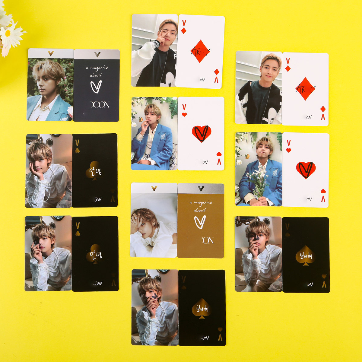 7/10/12Pcs/Set KPOP Jungkook V J-Hope Solo Album Photocards