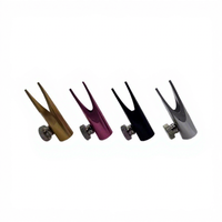Taille-crayon cylindrique en métal en forme de U pour crayons à sourcils, outil pratique de précision à double fente pour affiner les pointes