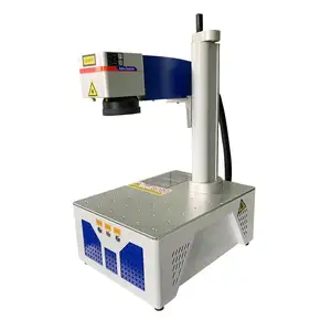 Mini max raycus jpt ipg 20w 30w, caixa personalizada com botão dobrável, máquina portátil de gravação em fibra 3d g2 para metais, máquina de marcação a laser