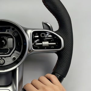Volant en fibre de carbone pour Mercedes Benz W204 W212 CLA GLA 45 C63 CLS63 E550 <span class=keywords><strong>AMG</strong></span> R231 SL SLK350 <span class=keywords><strong>Amg</strong></span> Gt <span class=keywords><strong>63</strong></span> - Product Image 5